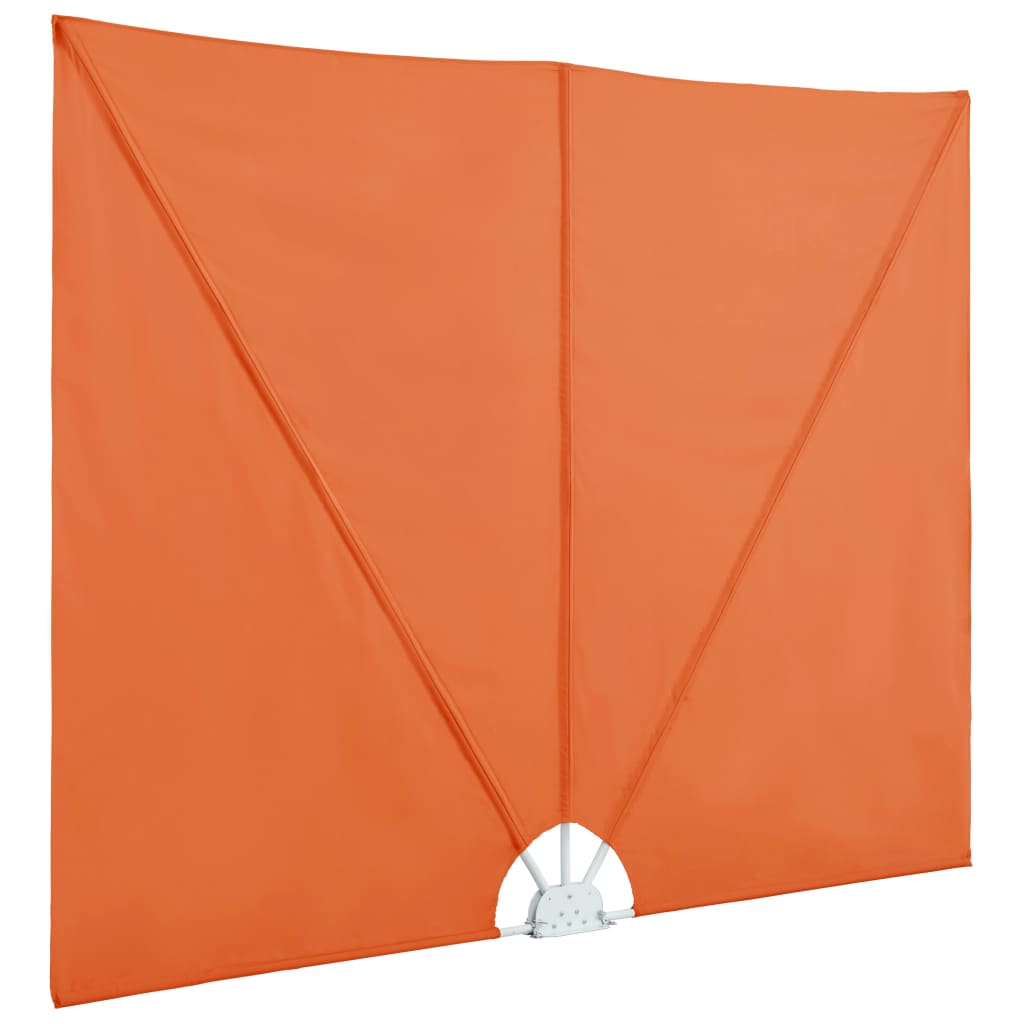Faltbarer Terrassen-Seitenfächer Terracotta-Rot 400×200 cm