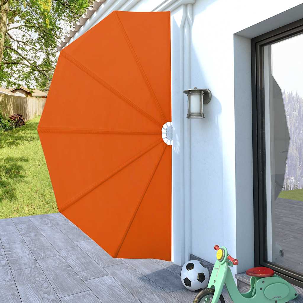 Faltbarer Terrassen-Seitenfächer Terracotta-Rot 160 cm