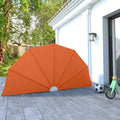 Faltbarer Terrassen-Seitenfächer Terracotta-Rot 160 cm