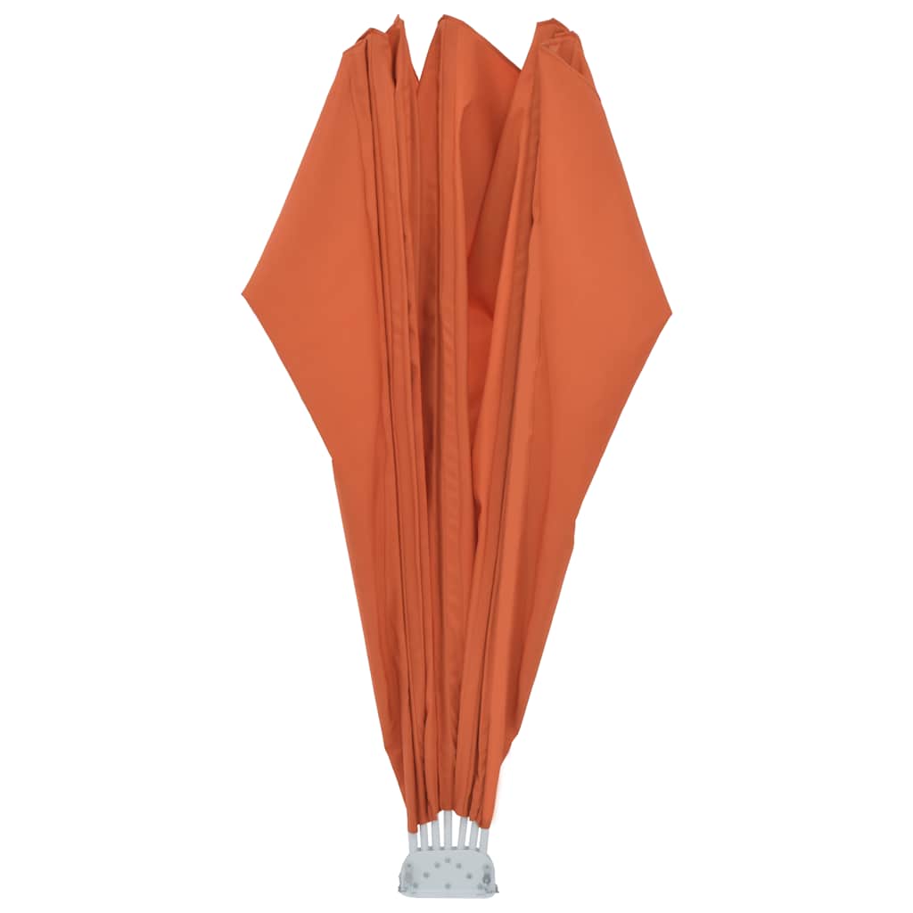 Faltbarer Terrassen-Seitenfächer Terracotta-Rot 200 cm