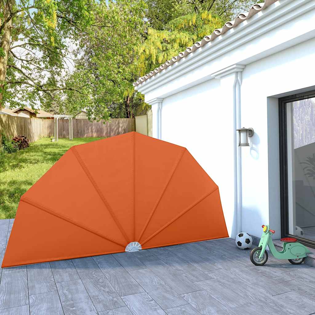 Faltbarer Terrassen-Seitenfächer Terracotta-Rot 200 cm