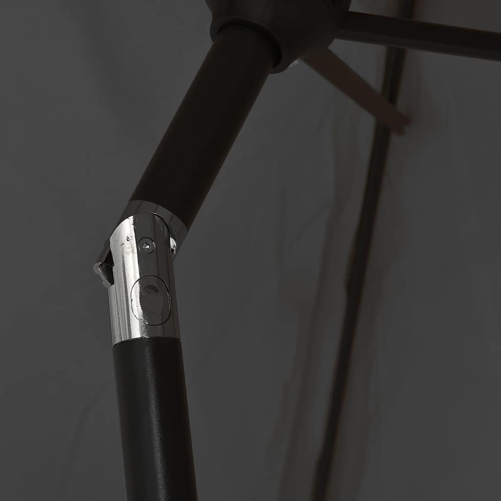 Sonnenschirm mit Metall-Mast 300x200 cm Anthrazit