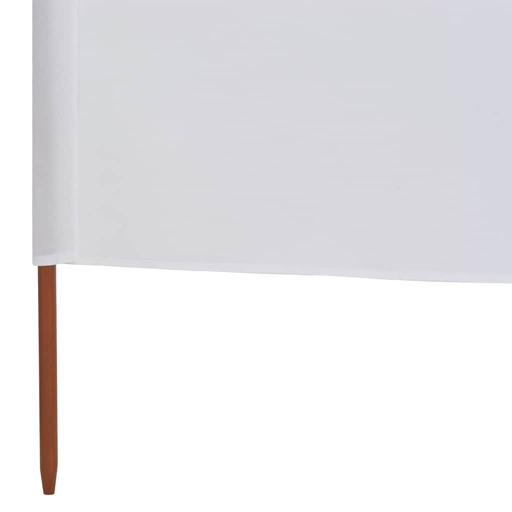 6-teiliges Windschutzgewebe 800 x 80 cm Weiß