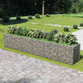 Gabionen-Hochbeet Verzinkter Stahl 540×90×100 cm