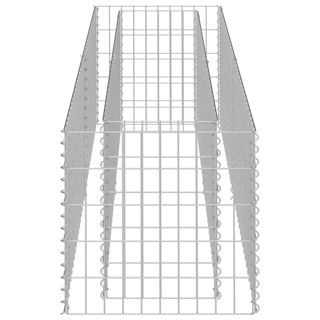 Gabionen-Hochbeet Verzinkter Stahl 180×50×50 cm