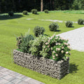 Gabionen-Hochbeet Verzinkter Stahl 180×50×50 cm
