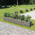 Gabionen-Hochbeet Verzinkter Stahl 360×50×50 cm