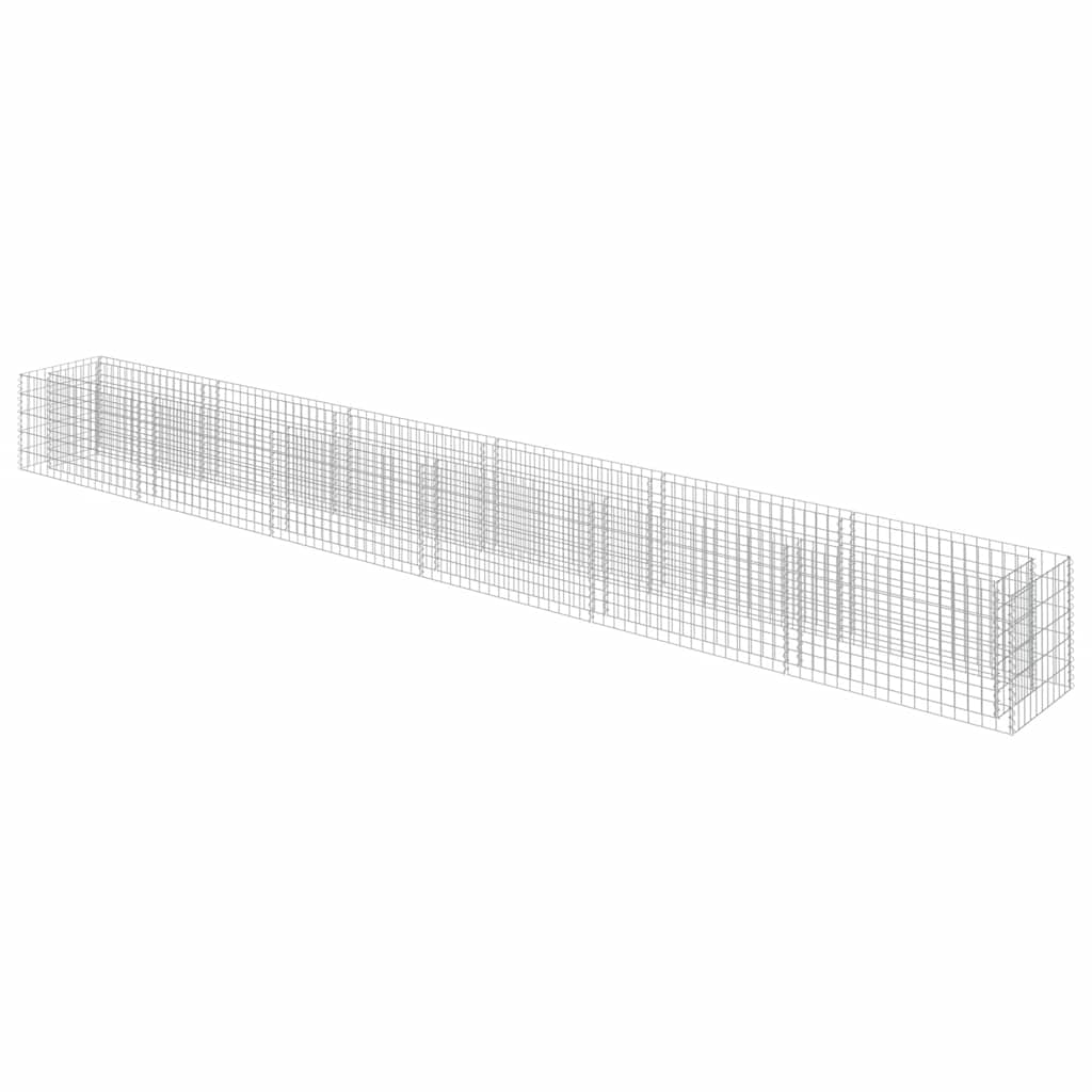Gabionen-Hochbeet Verzinkter Stahl 540×50×50 cm