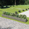 Gabionen-Hochbeet Verzinkter Stahl 540×50×50 cm