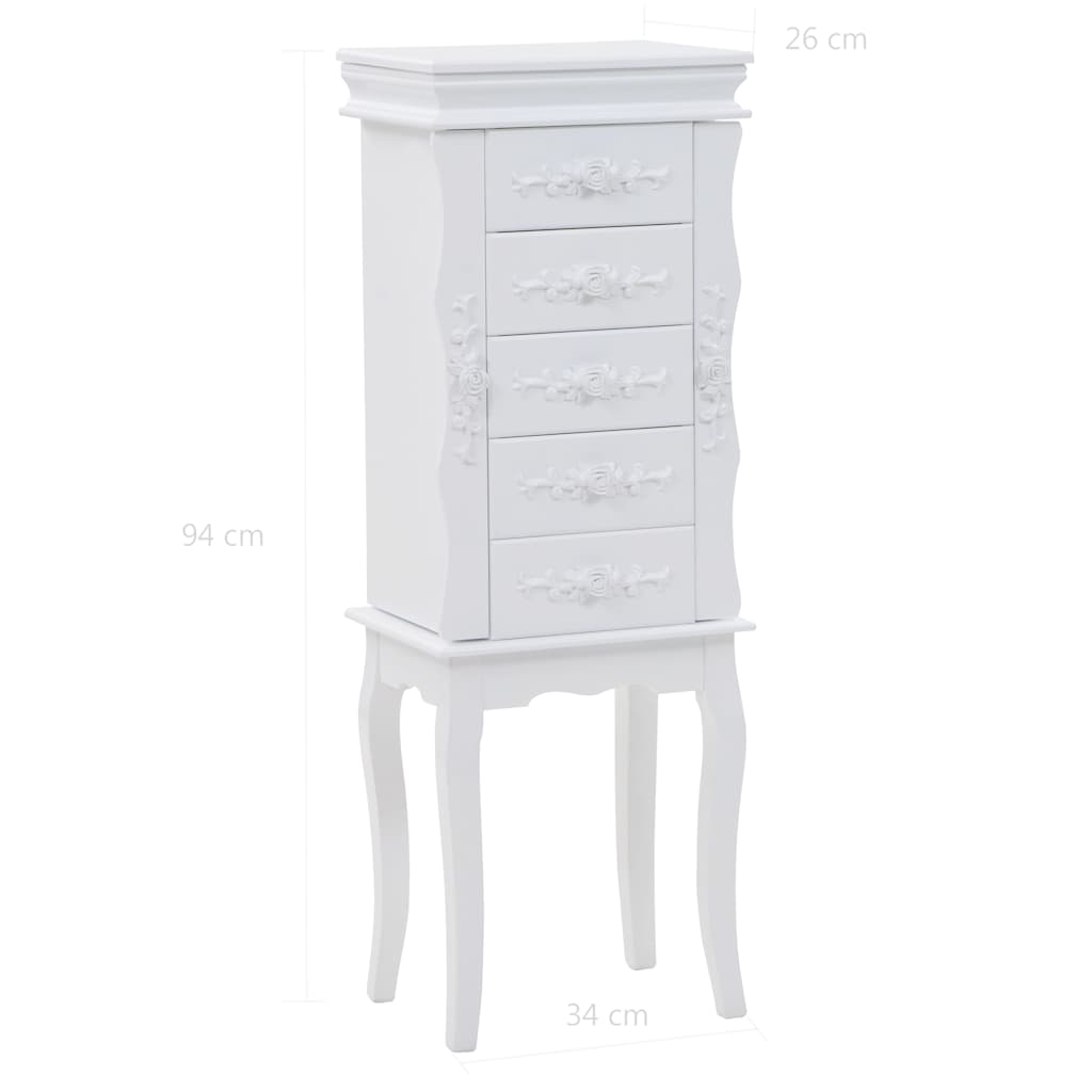 Schmuckschrank Weiß
