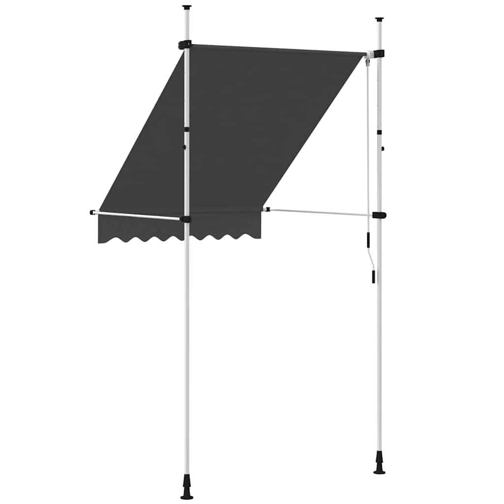 Einziehbare Markise Handbetrieben 150 cm Anthrazit