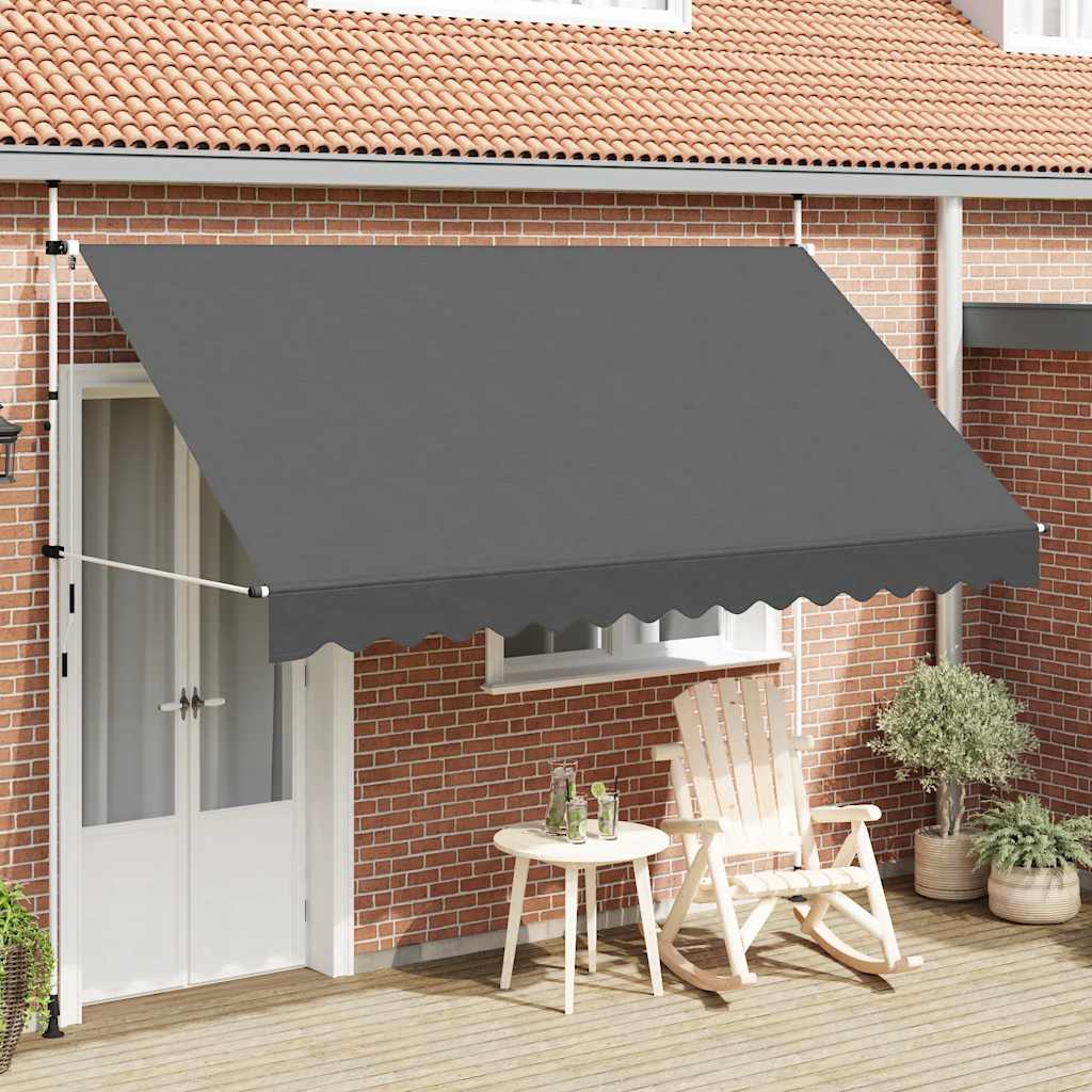 Einziehbare Markise Handbetrieben 350 cm Anthrazit