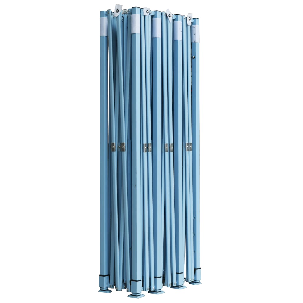 Faltzelt Partyzelt Pop-Up mit 8 Seitenwänden 870x291x315 cm Blau