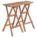 Klappbare Barhocker 2 Stk. Massivholz Teak