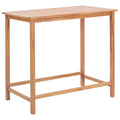 Garten-Bartisch 120x65x110 cm Massivholz Teak