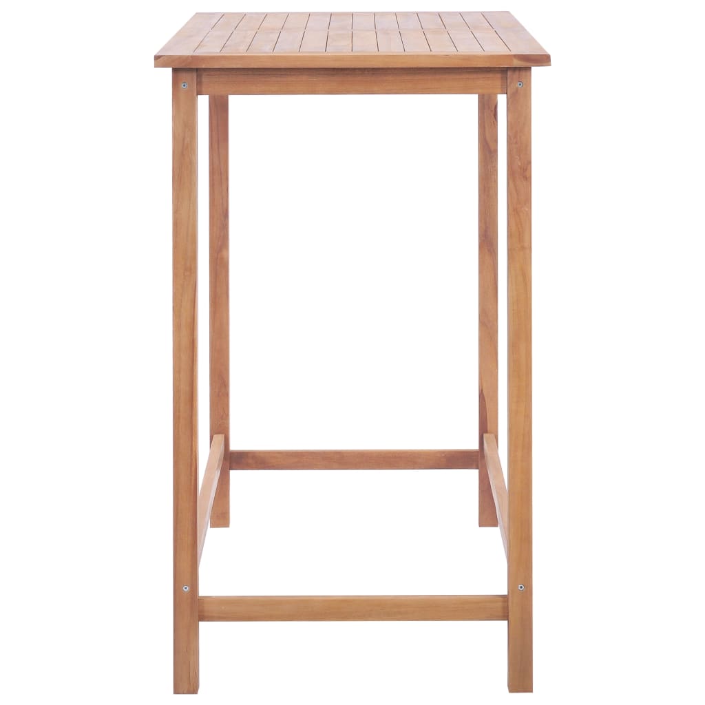 Garten-Bartisch 120x65x110 cm Massivholz Teak