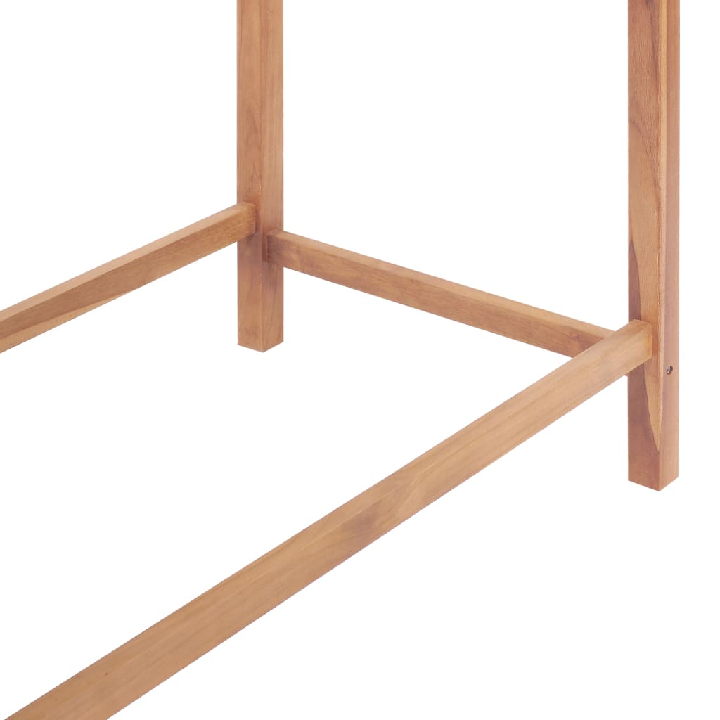 Garten-Bartisch 120x65x110 cm Massivholz Teak