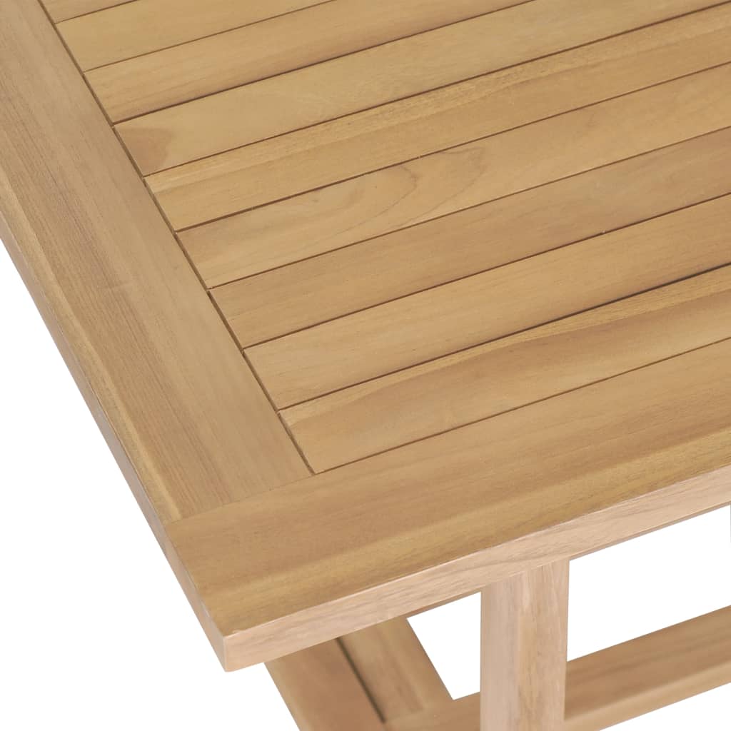 Garten-Ausziehtisch 180-280x100x75 cm Massivholz Teak