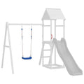 Schaukelsitze mit Seilen 2 Stk. Blau 37x15 cm Polyethene