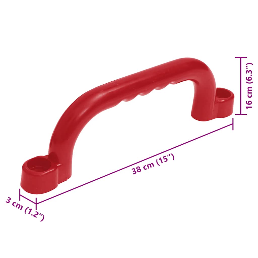 Schaukelsitze mit Seilen 2 Stk. Blau 37x15 cm Polyethene
