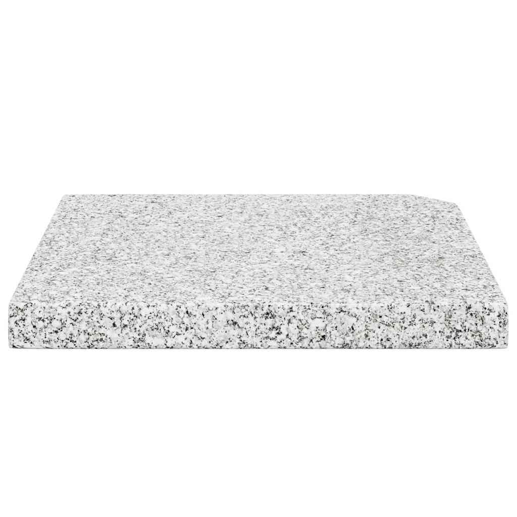 Sonnenschirm-Gewichtsplatte Granit 25 kg Quadratisch Grau