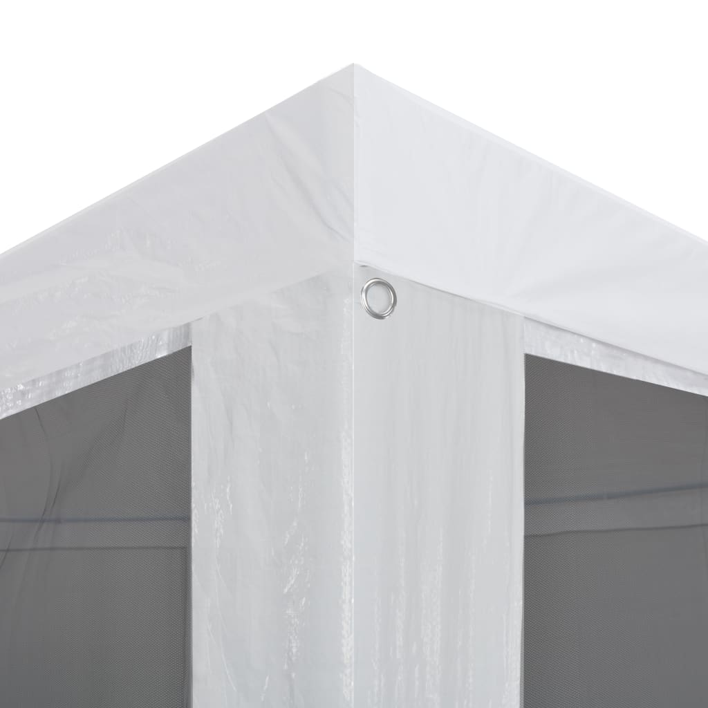 Partyzelt mit 10 Mesh-Seitenwänden 12 x 3 m