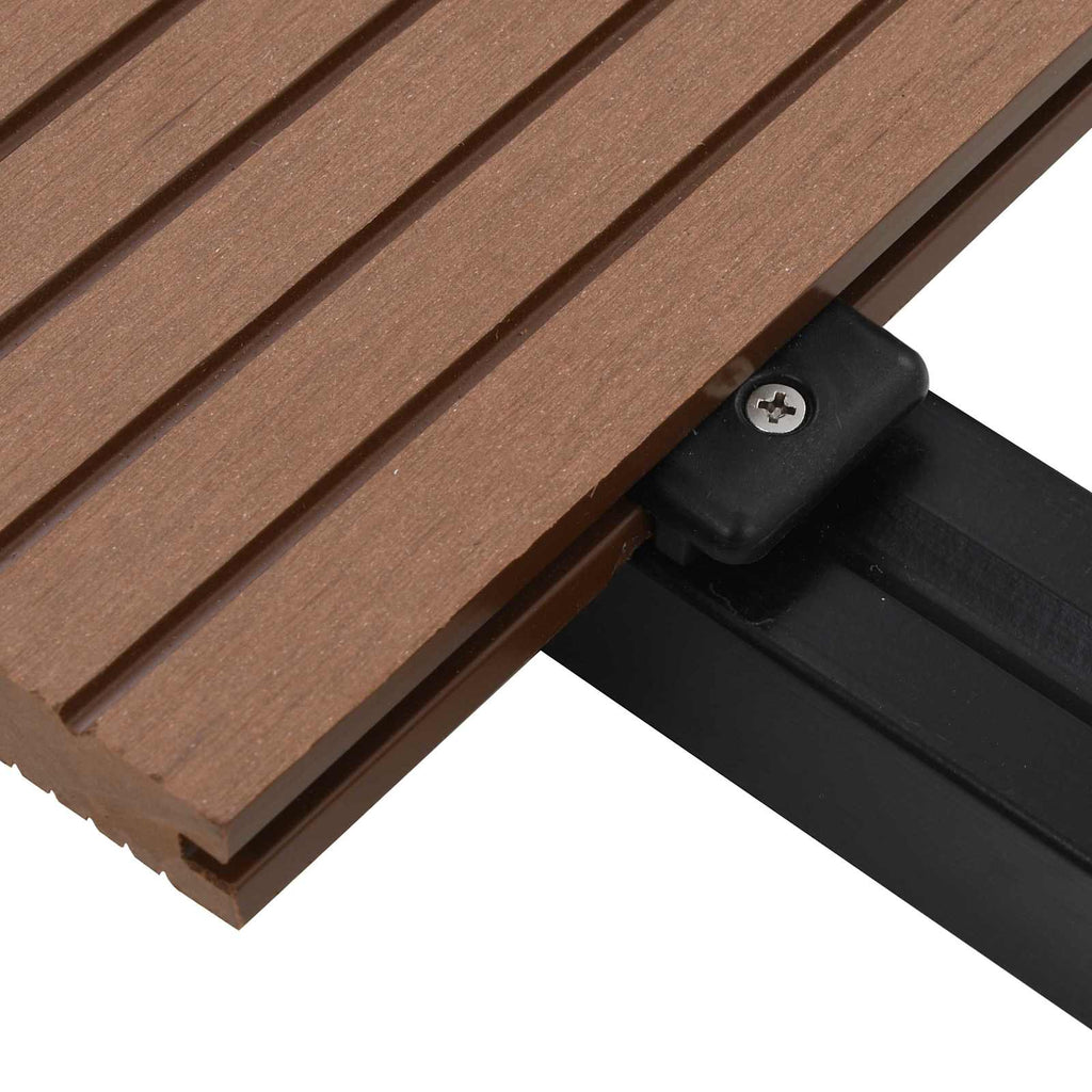 Terrassendiele 6 pcs Hellbraun WPC