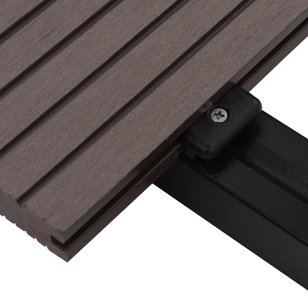 Terrassendiele 6 pcs Dunkelbraun WPC