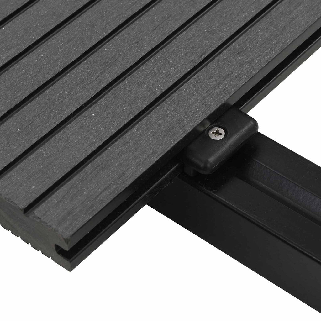Terrassendiele 4 pcs Grau WPC