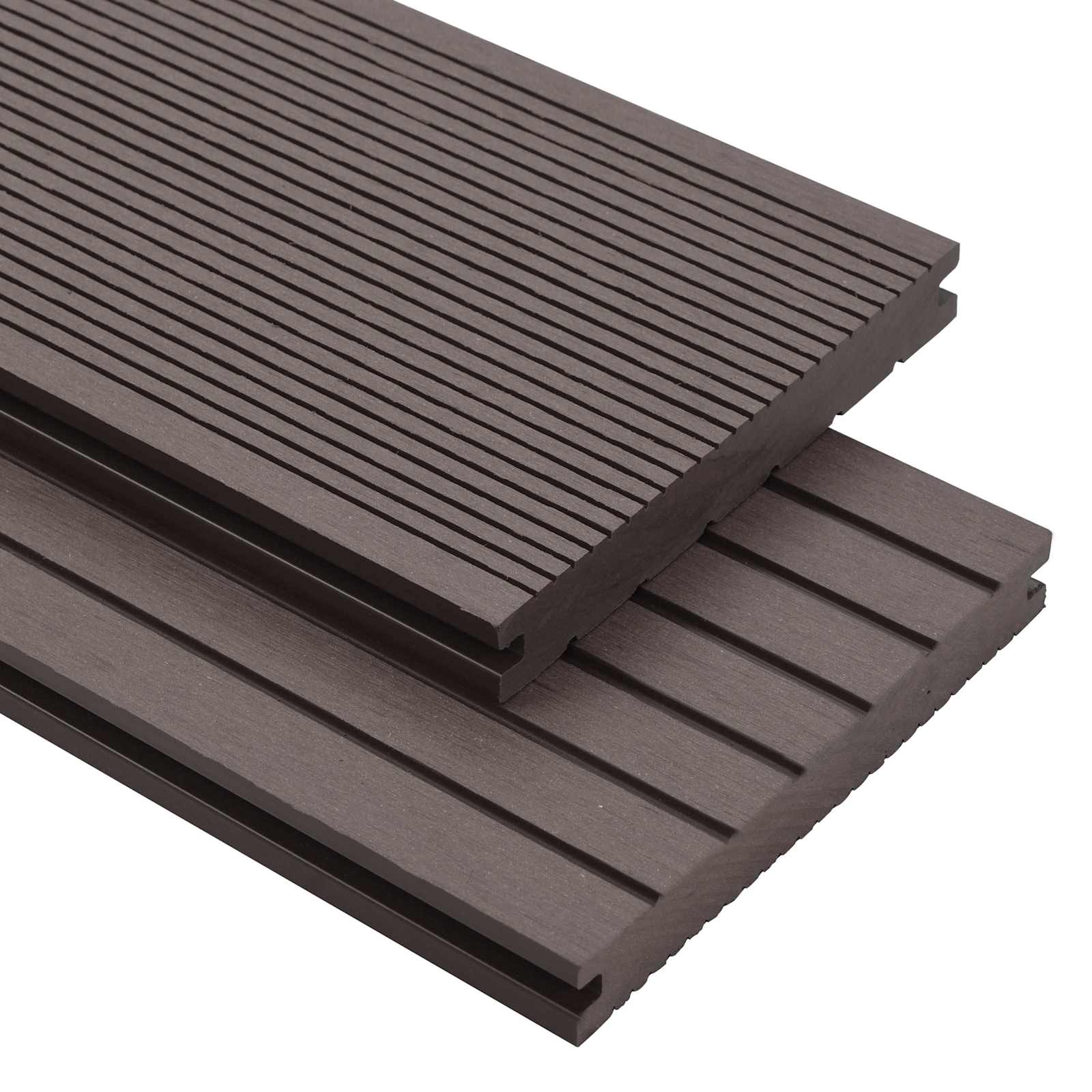 Terrassendiele 4 pcs Dunkelbraun WPC