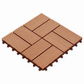 Terrassenfliese 11 pcs Teak 30 x 30 cm WPC