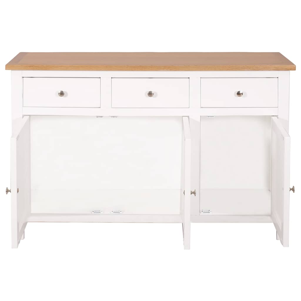 Sideboard 110x33,5x70 cm Massivholz Eiche