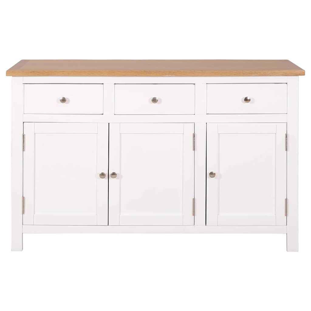 Sideboard 110x33,5x70 cm Massivholz Eiche