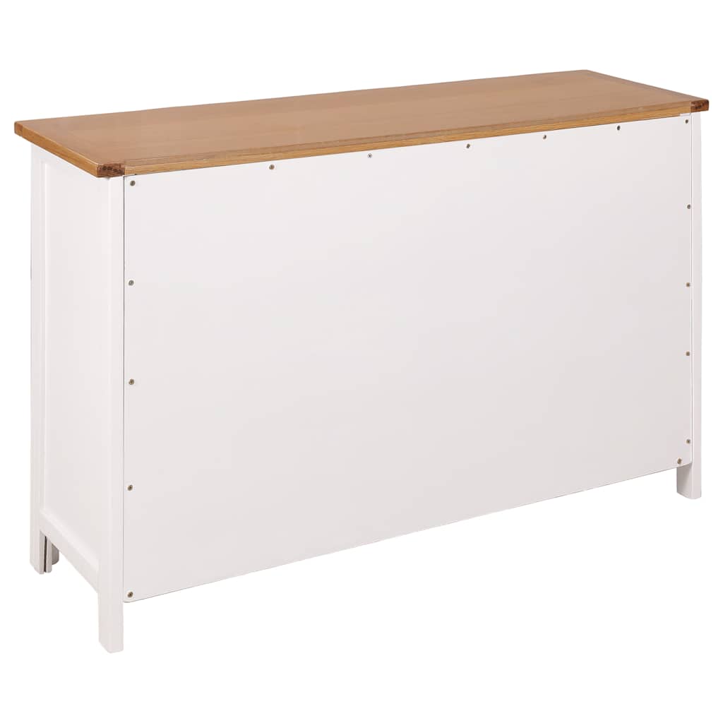 Sideboard 110x33,5x70 cm Massivholz Eiche