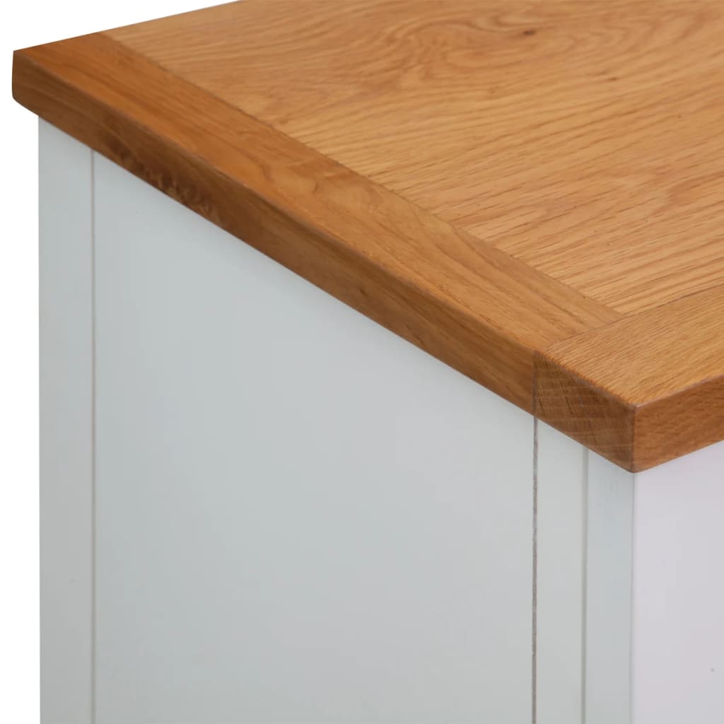 Sideboard 90x33,5x83 cm Massivholz Eiche