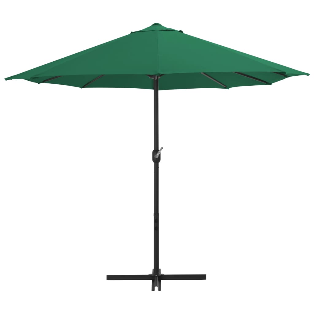 Sonnenschirm mit Aluminium-Mast 460x270 cm Grün