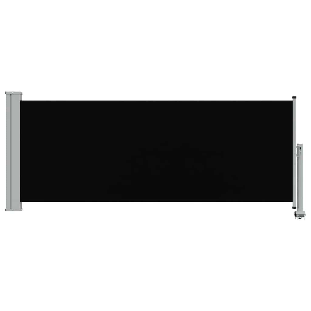 Ausziehbare Seitenmarkise 100 x 300 cm Schwarz