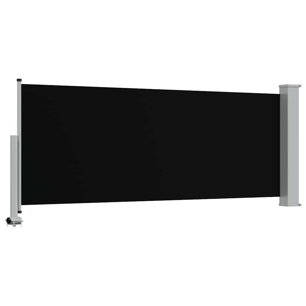 Ausziehbare Seitenmarkise 100 x 300 cm Schwarz