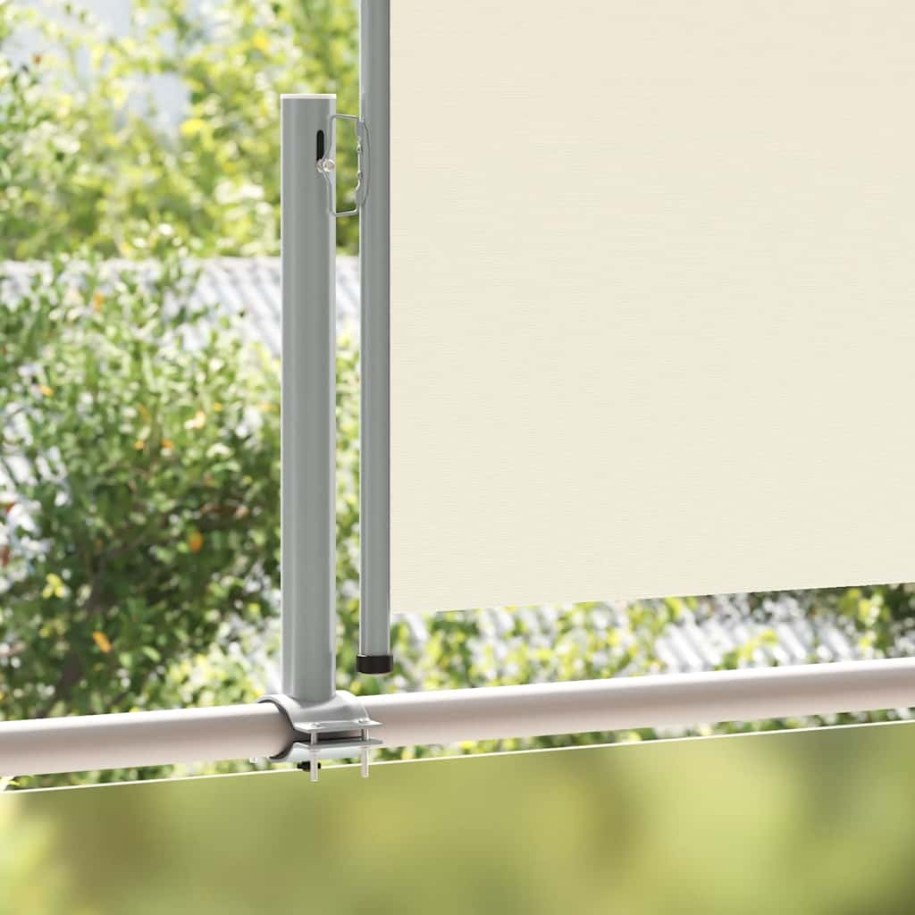 Ausziehbare Seitenmarkise 100 x 300 cm Creme