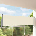 Ausziehbare Seitenmarkise 100 x 300 cm Creme