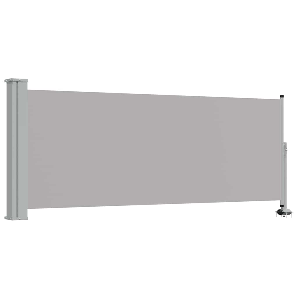 Ausziehbare Seitenmarkise 100x300 cm Grau