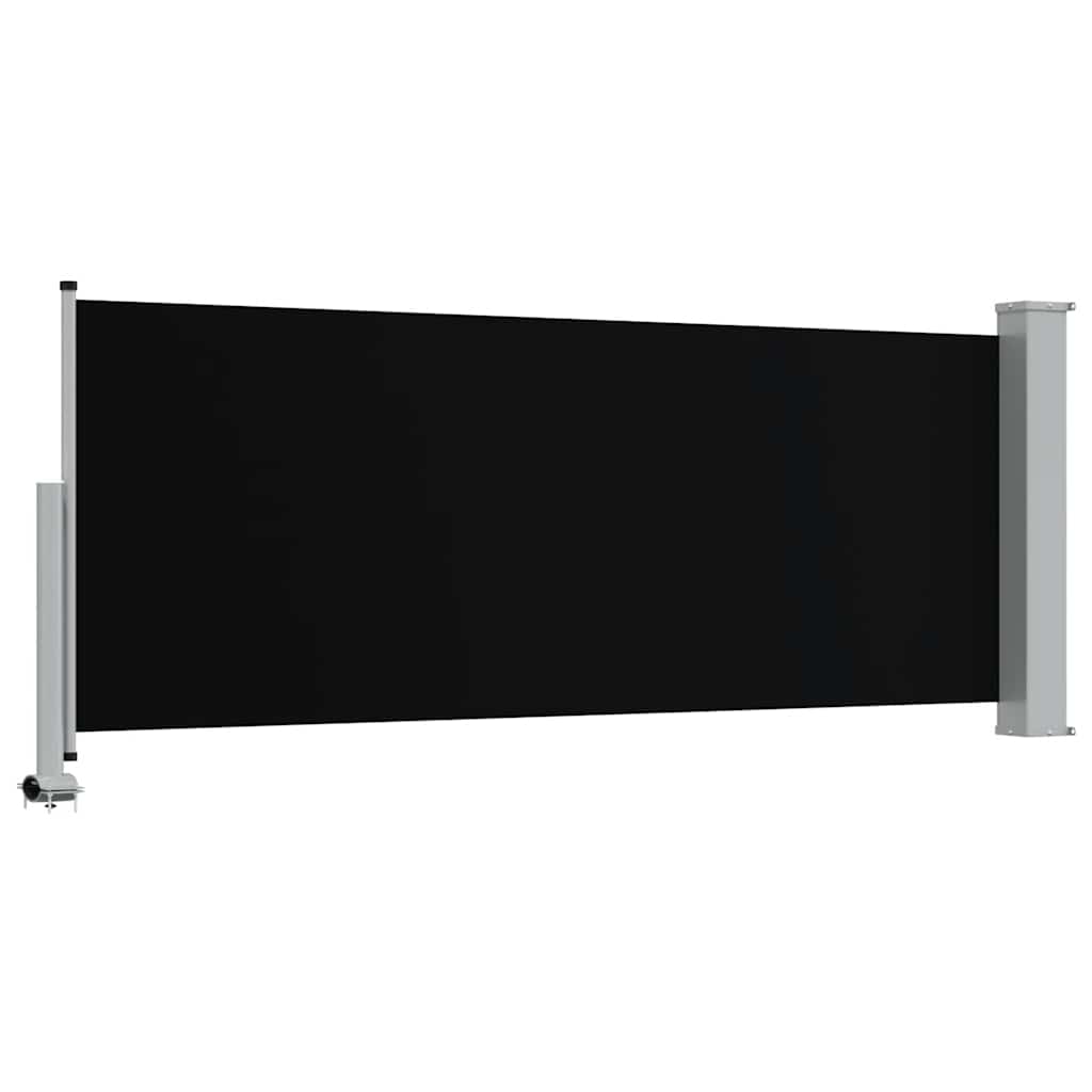 Ausziehbare Seitenmarkise 120x300 cm Schwarz