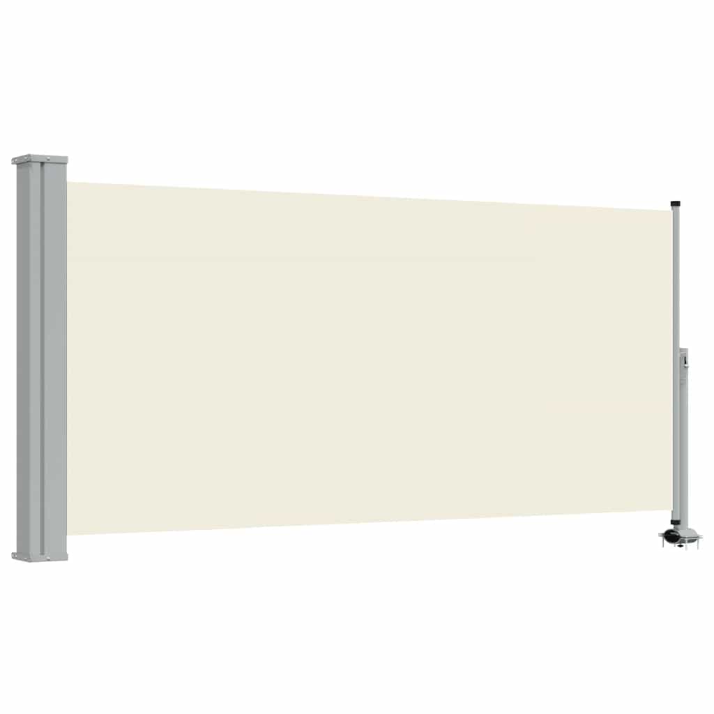 Ausziehbare Seitenmarkise 120x300 cm Creme