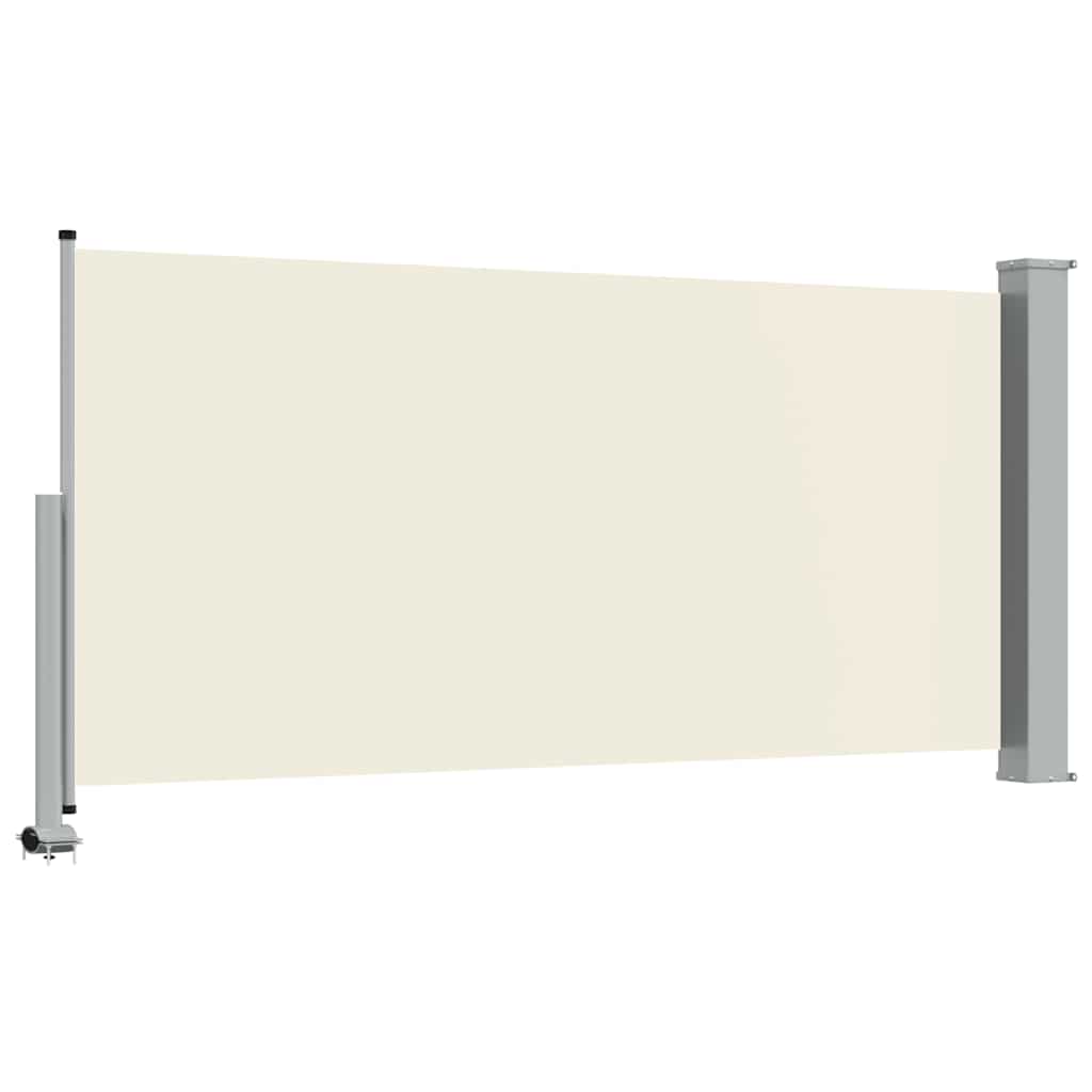Ausziehbare Seitenmarkise 120x300 cm Creme