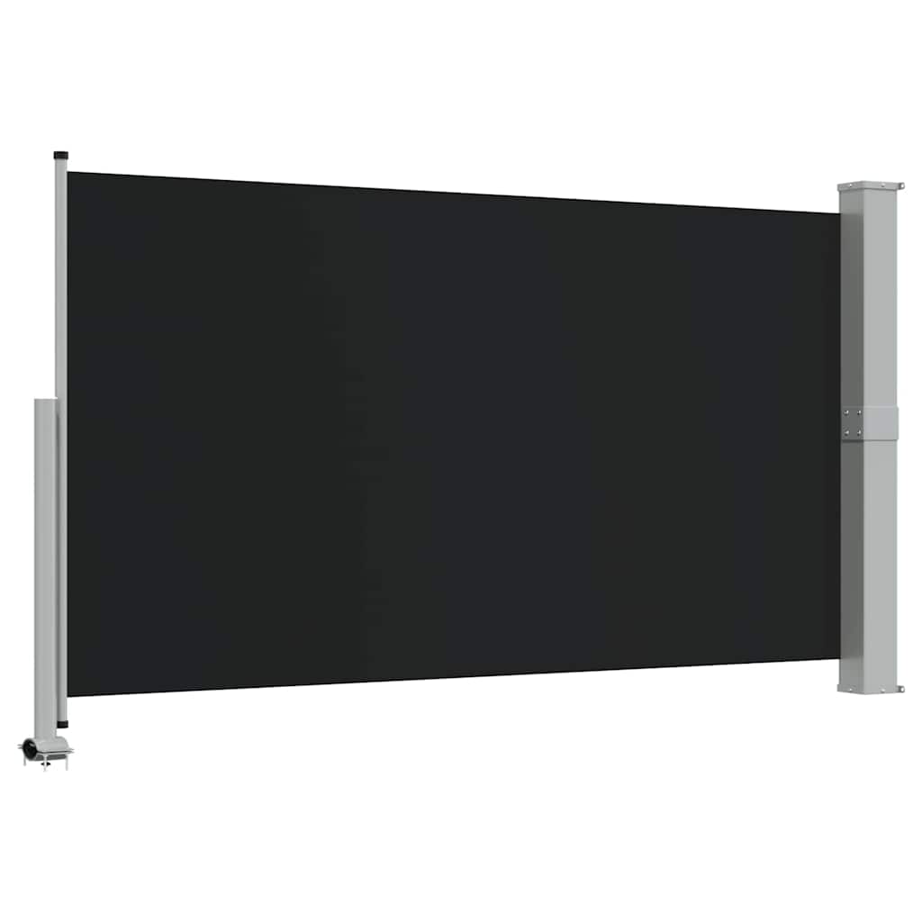 Ausziehbare Seitenmarkise 140x300 cm Schwarz