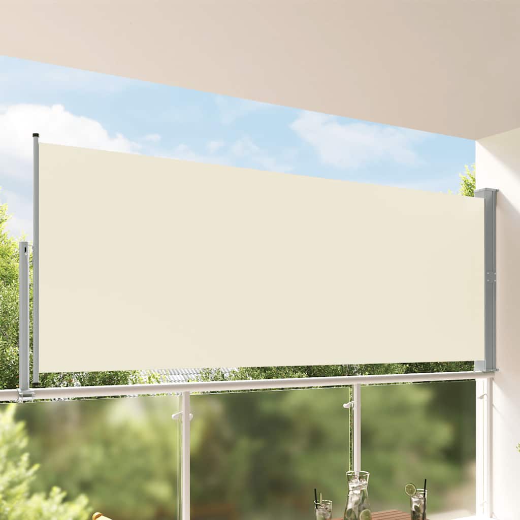 Ausziehbare Seitenmarkise 140x300 cm Creme