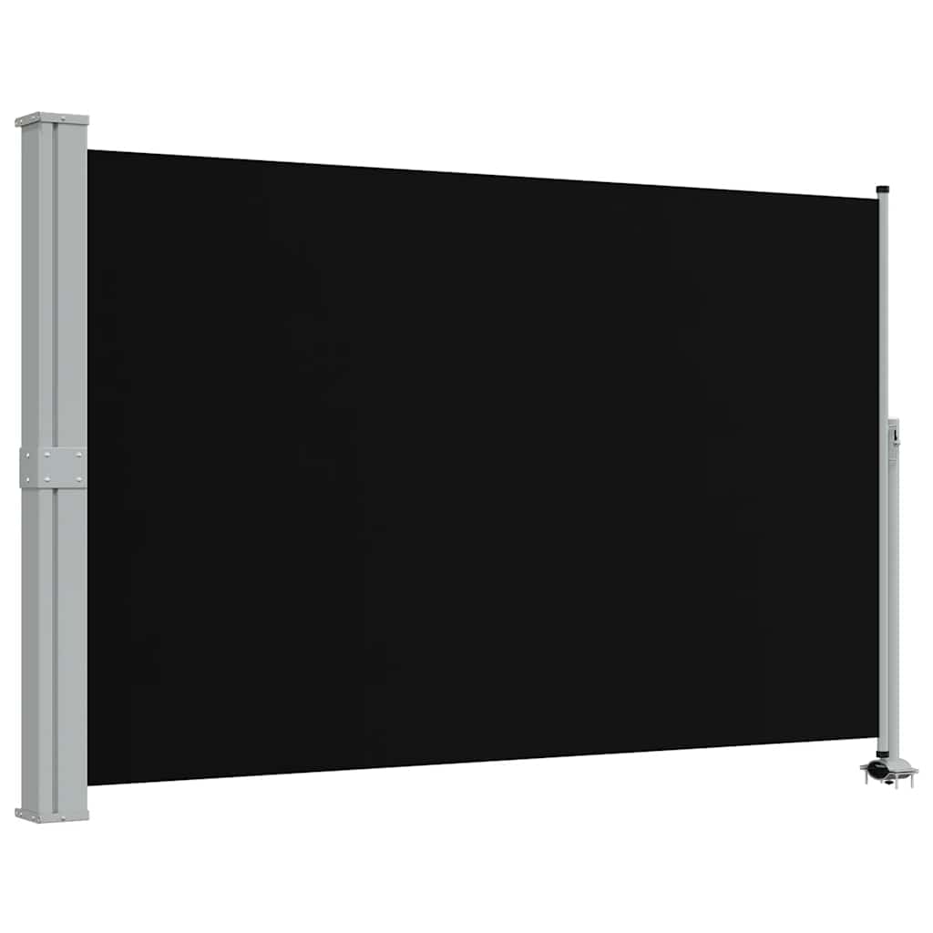 Ausziehbare Seitenmarkise 160x300 cm Schwarz