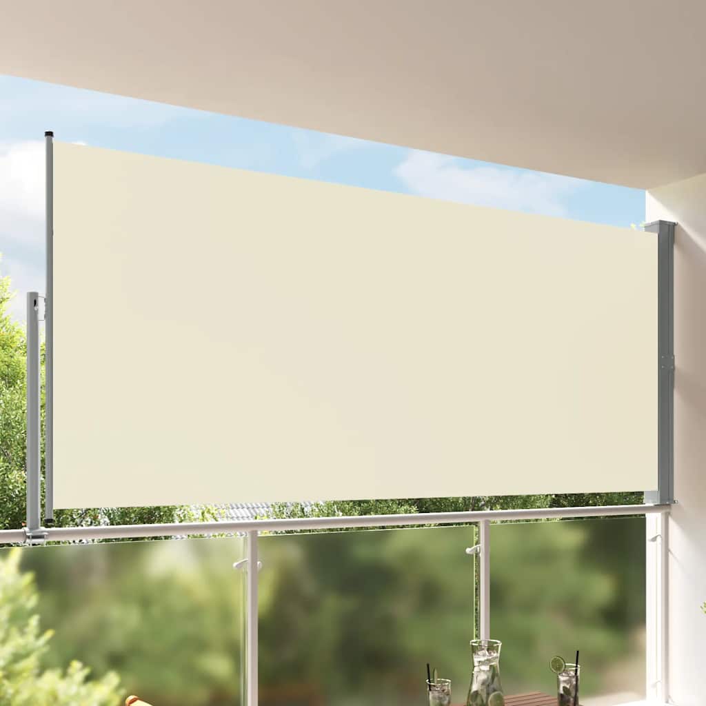 Ausziehbare Seitenmarkise 160x300 cm Creme