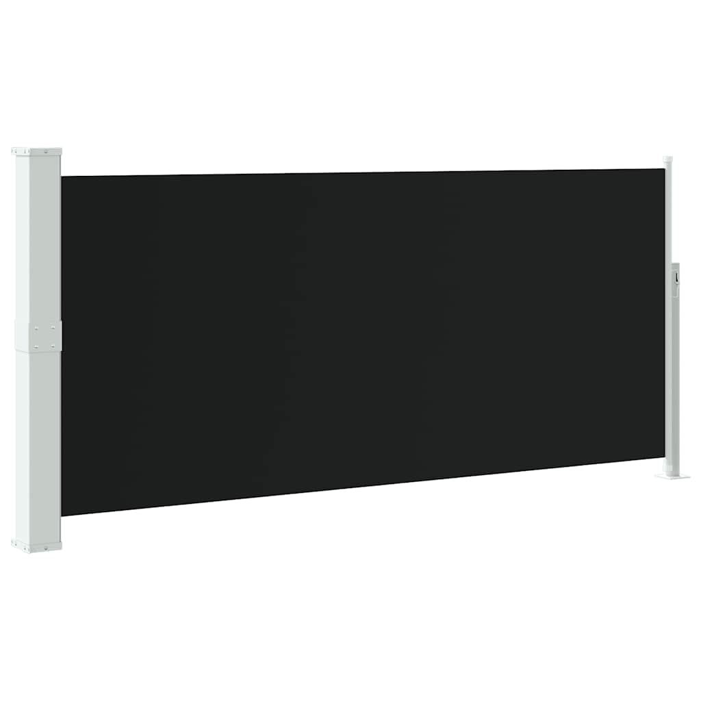 Ausziehbare Seitenmarkise 140x300 cm Schwarz