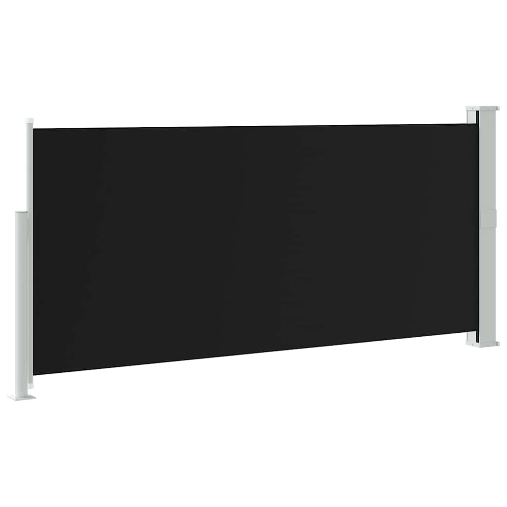 Ausziehbare Seitenmarkise 140x300 cm Schwarz